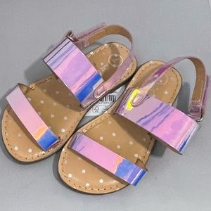 Pink Holographic Sandals